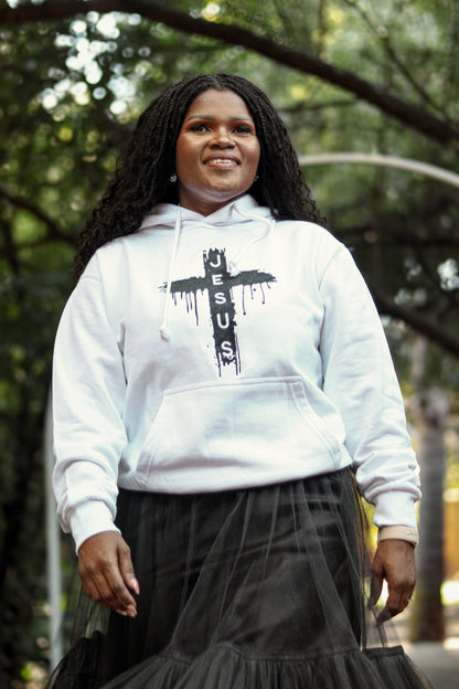 White and Black Hoodie