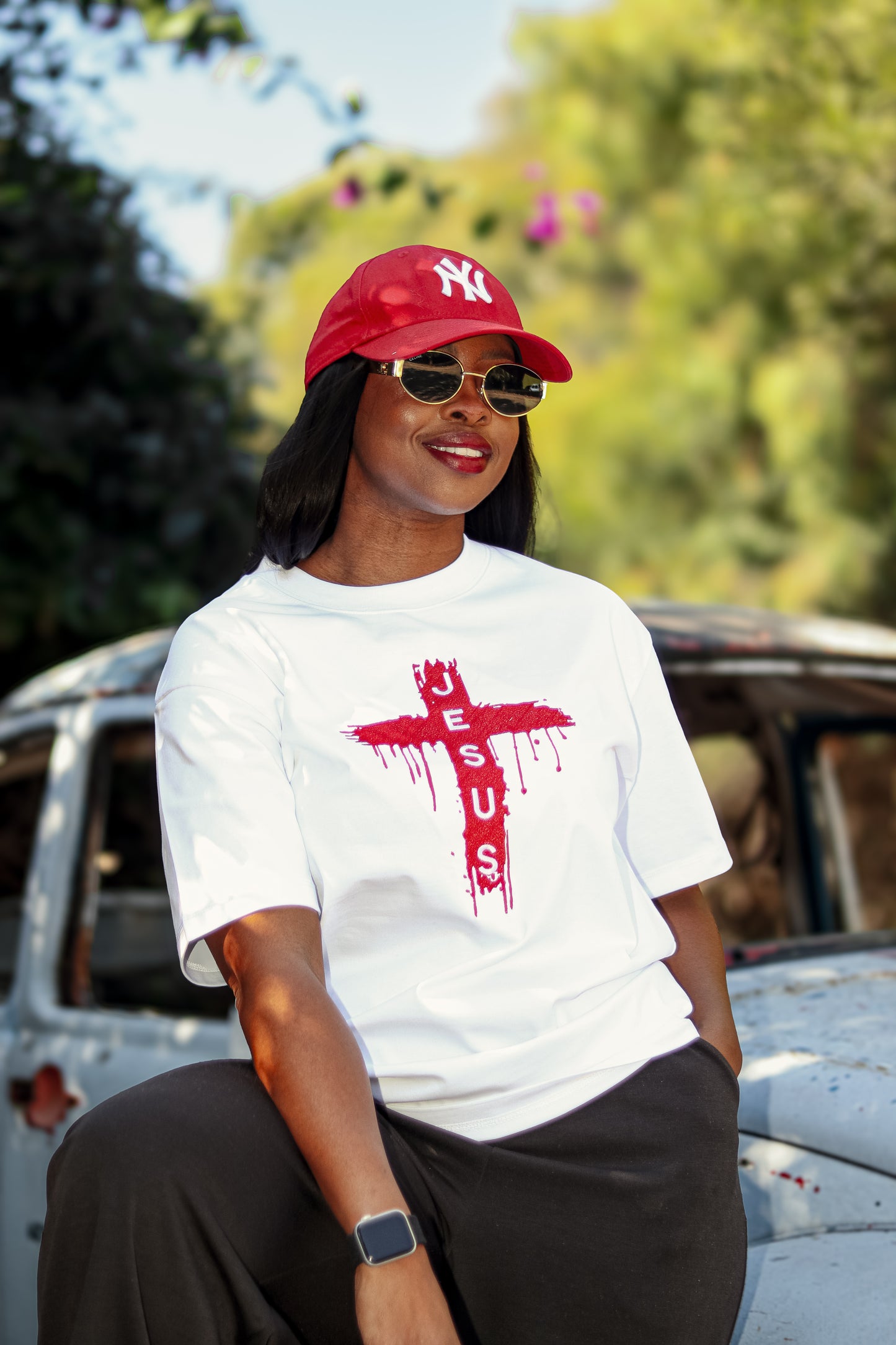 White and Red T-Shirt